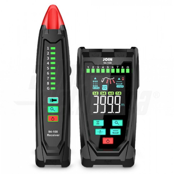 Tester per Cavo di Rete RJ45 con misura Lunghezza Cavo
